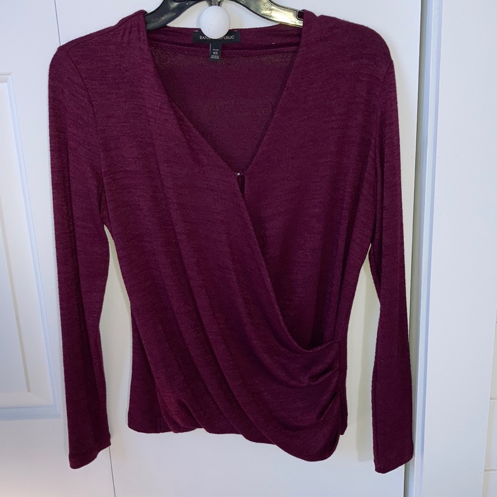 NWOT Banana Republic Faux Wrap Sweater